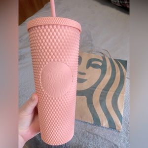 Rare! Starbucks Light Pink Studded Tumbler 24oz